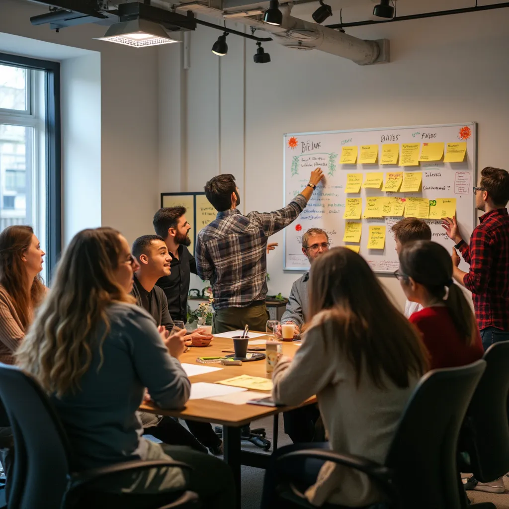 Equipo en taller de innovación